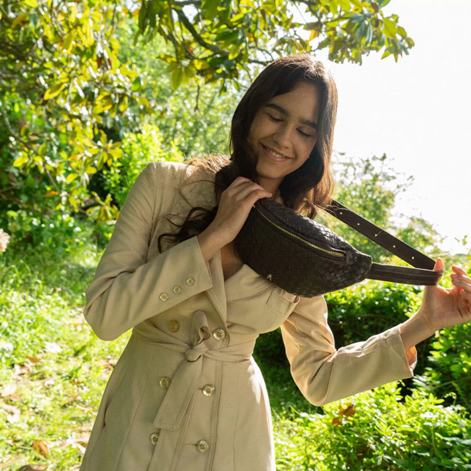 belt_bag_tress_brownie_4.webp Fashion Craie Studio Belt Bag Tressé Brownie Camel