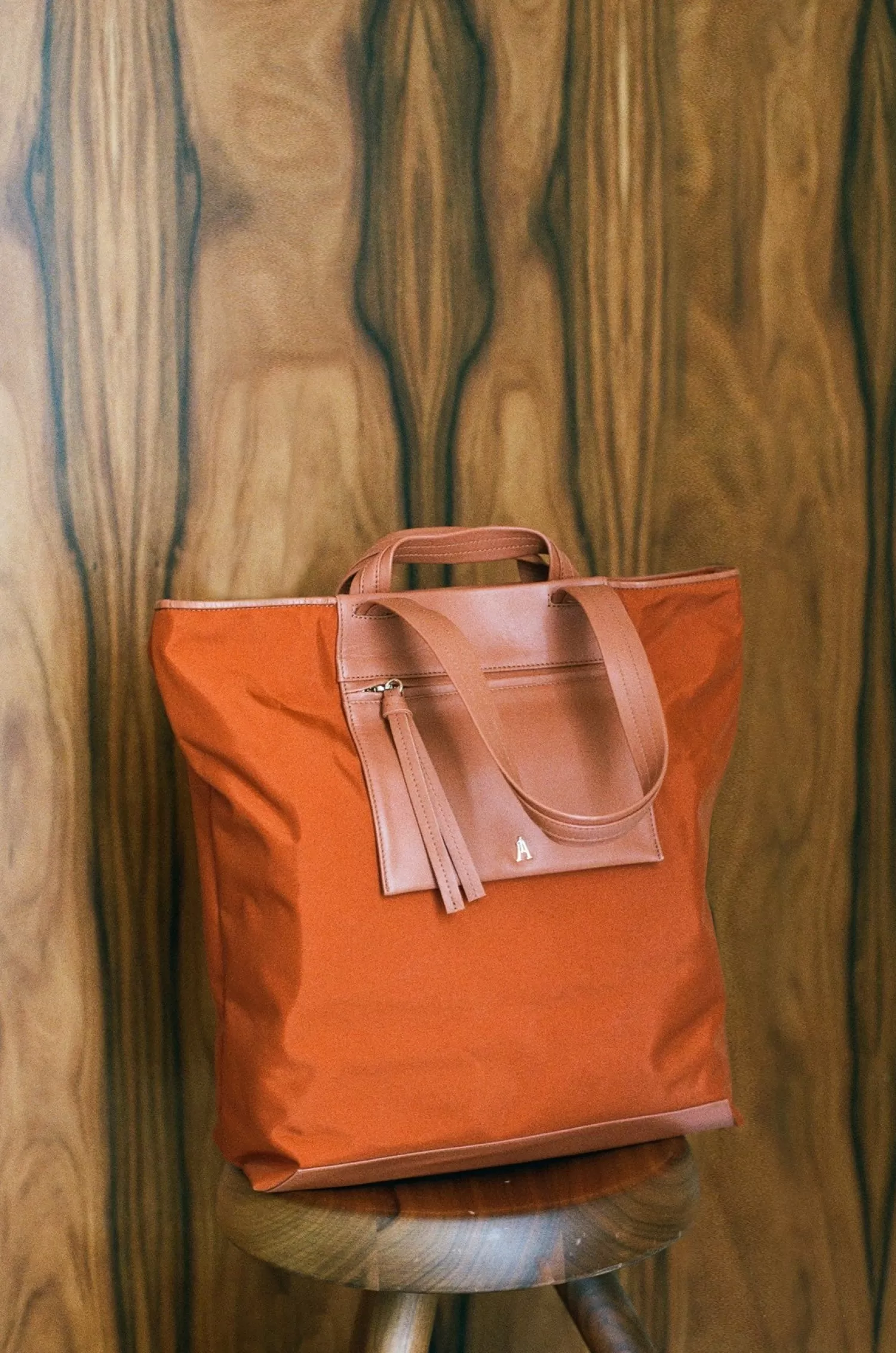 cabas_officier_nylon_orange_4.webp Clearance Craie Studio Cabas Officier Nylon Orange