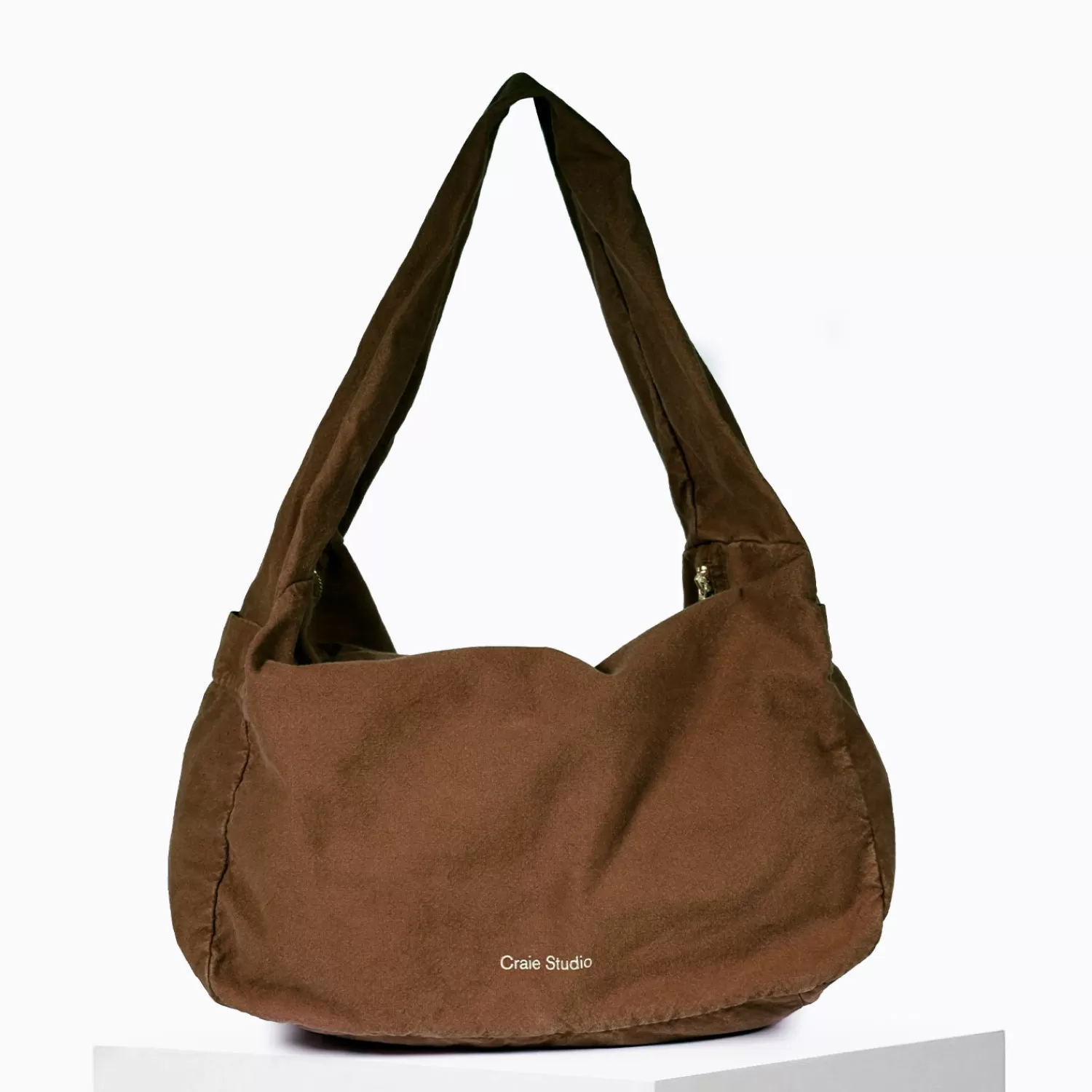 Online Craie Studio Petit Hobo coton Chocolat Camel