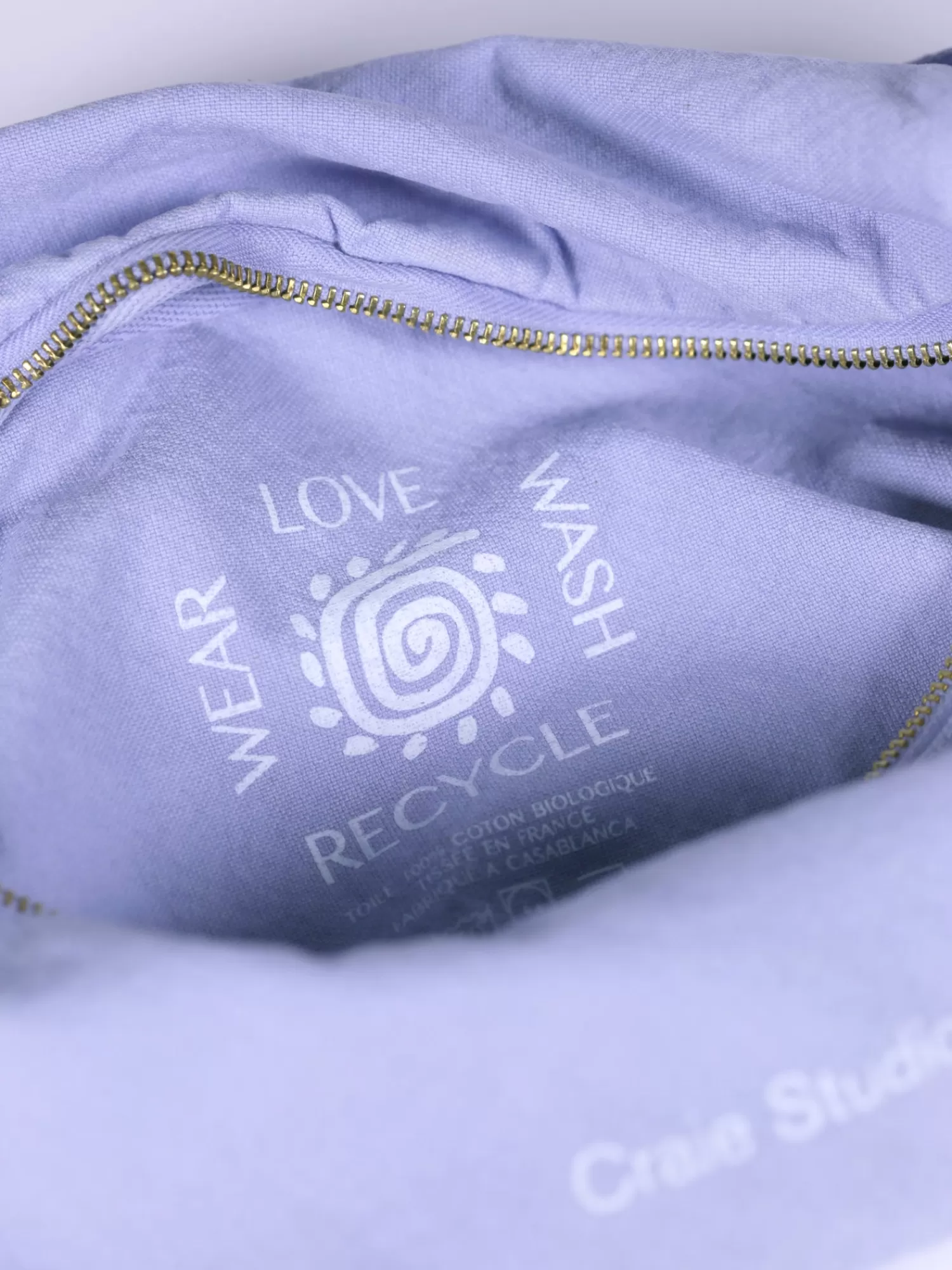 Clearance Craie Studio Petit Hobo coton Ciel Bleu