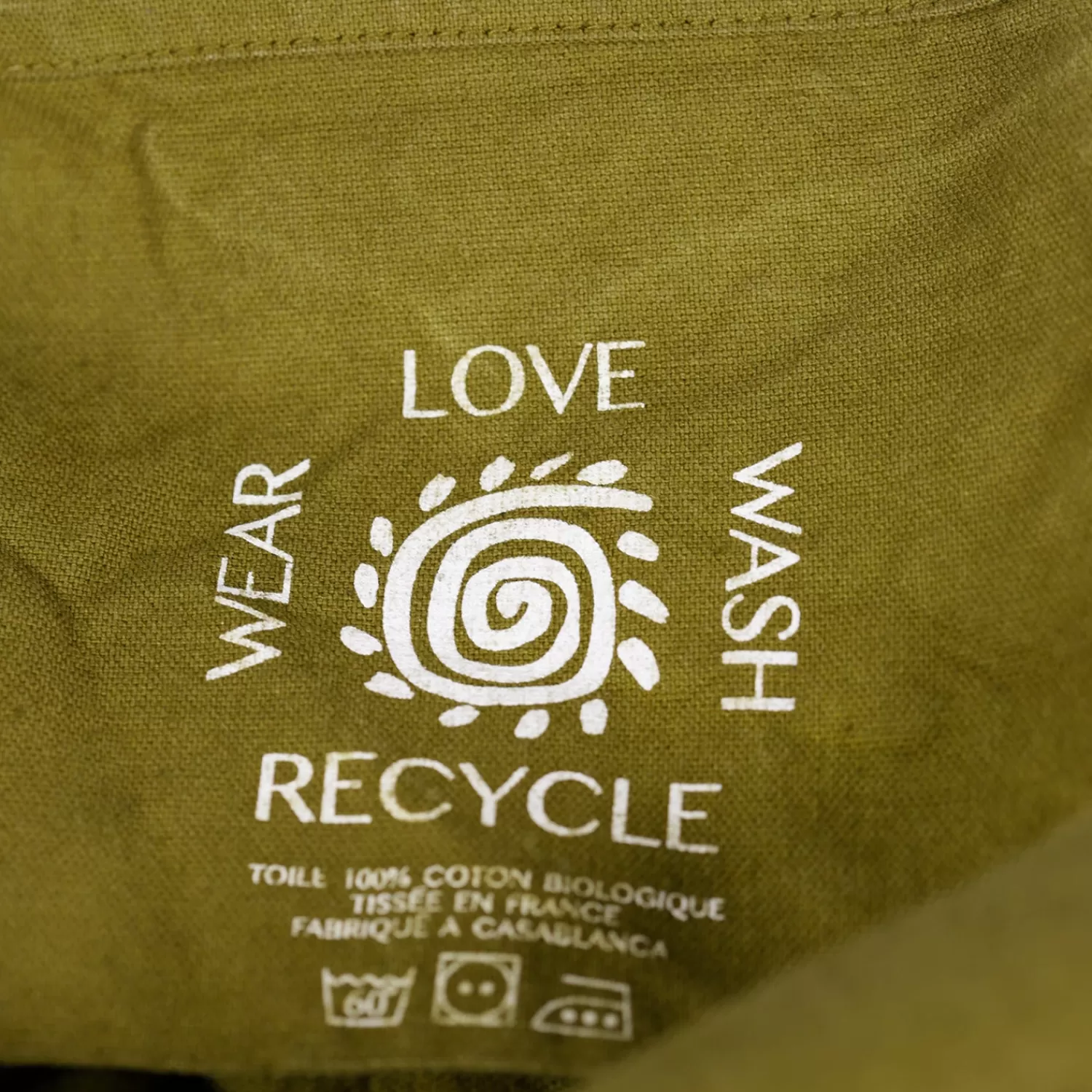 New Craie Studio Petit Hobo coton Vert Kaki