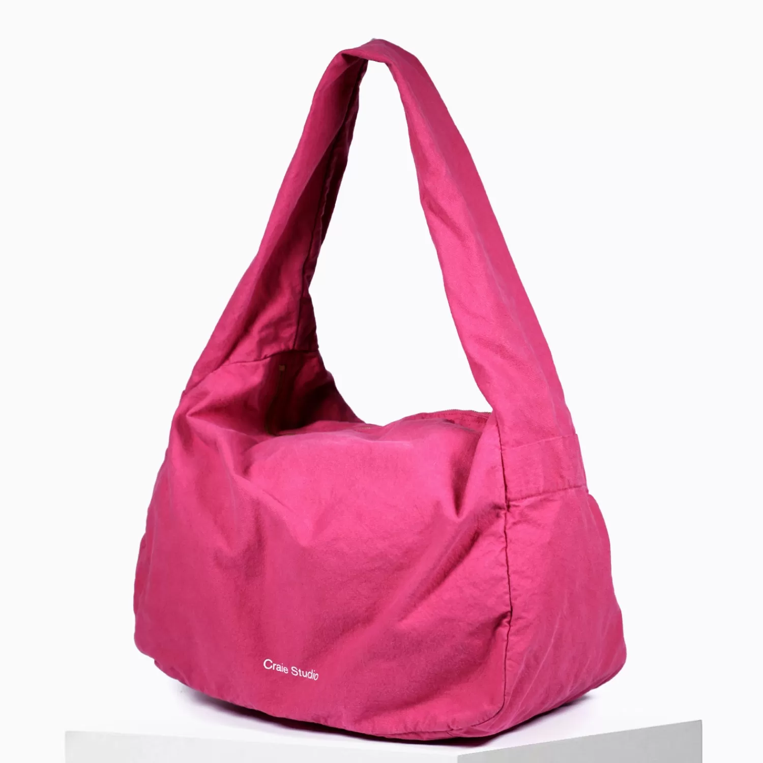 Hot Craie Studio Petit sac Hobo coton Dahlia Rose