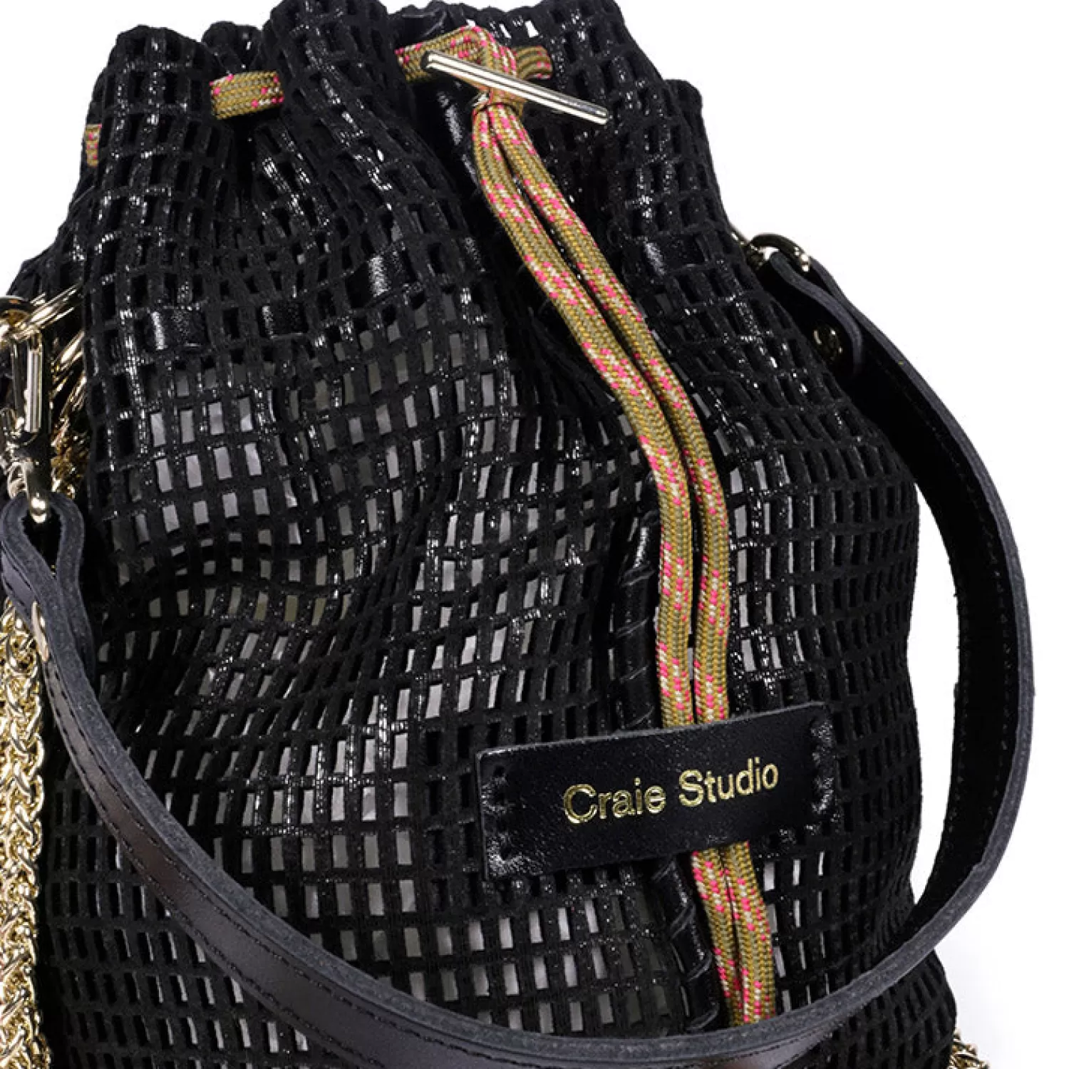 Cheap Craie Studio Sac Bibi métallisé Gotham Noir