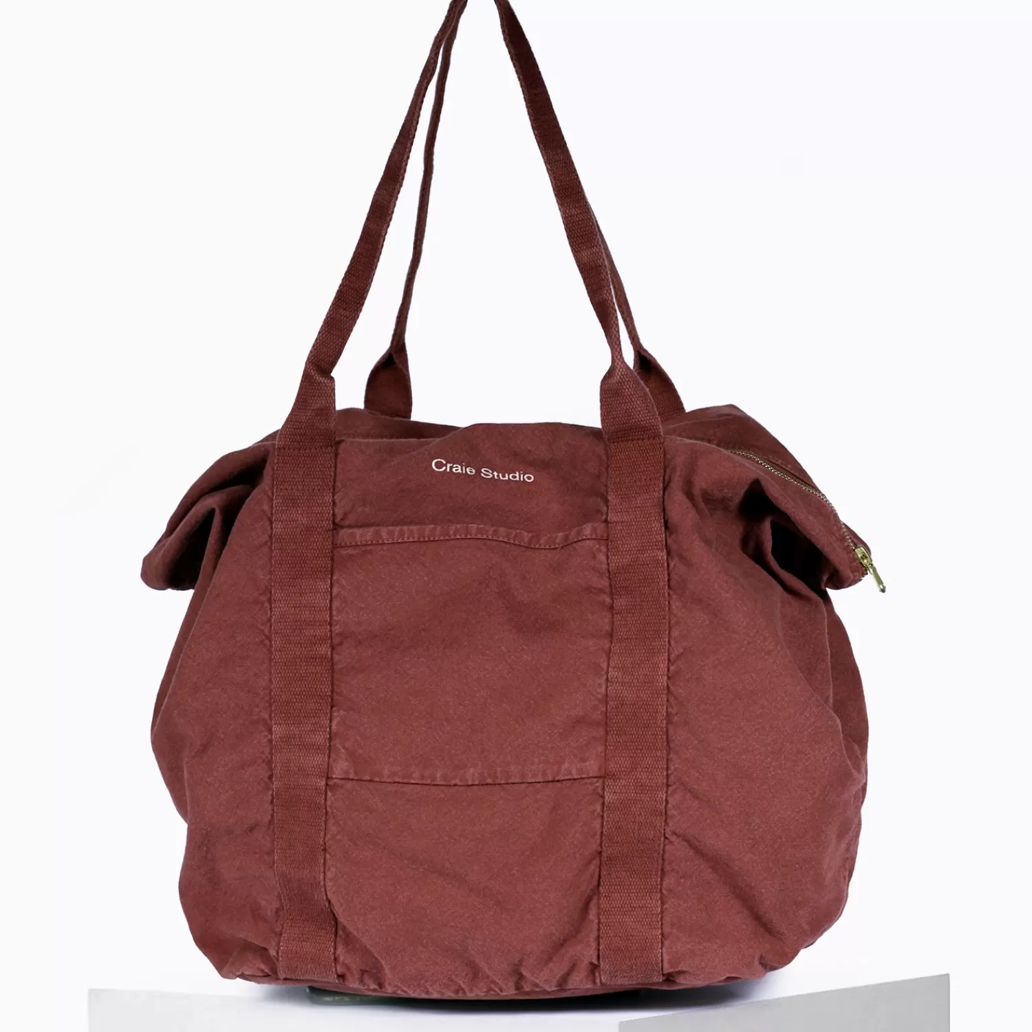 Online Craie Studio Sac 24H coton Henné Camel