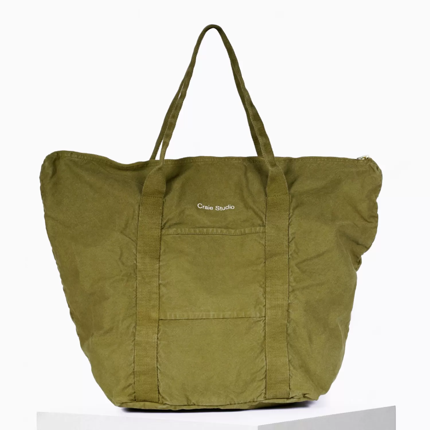 Cheap Craie Studio Sac 24H coton Vert Kaki