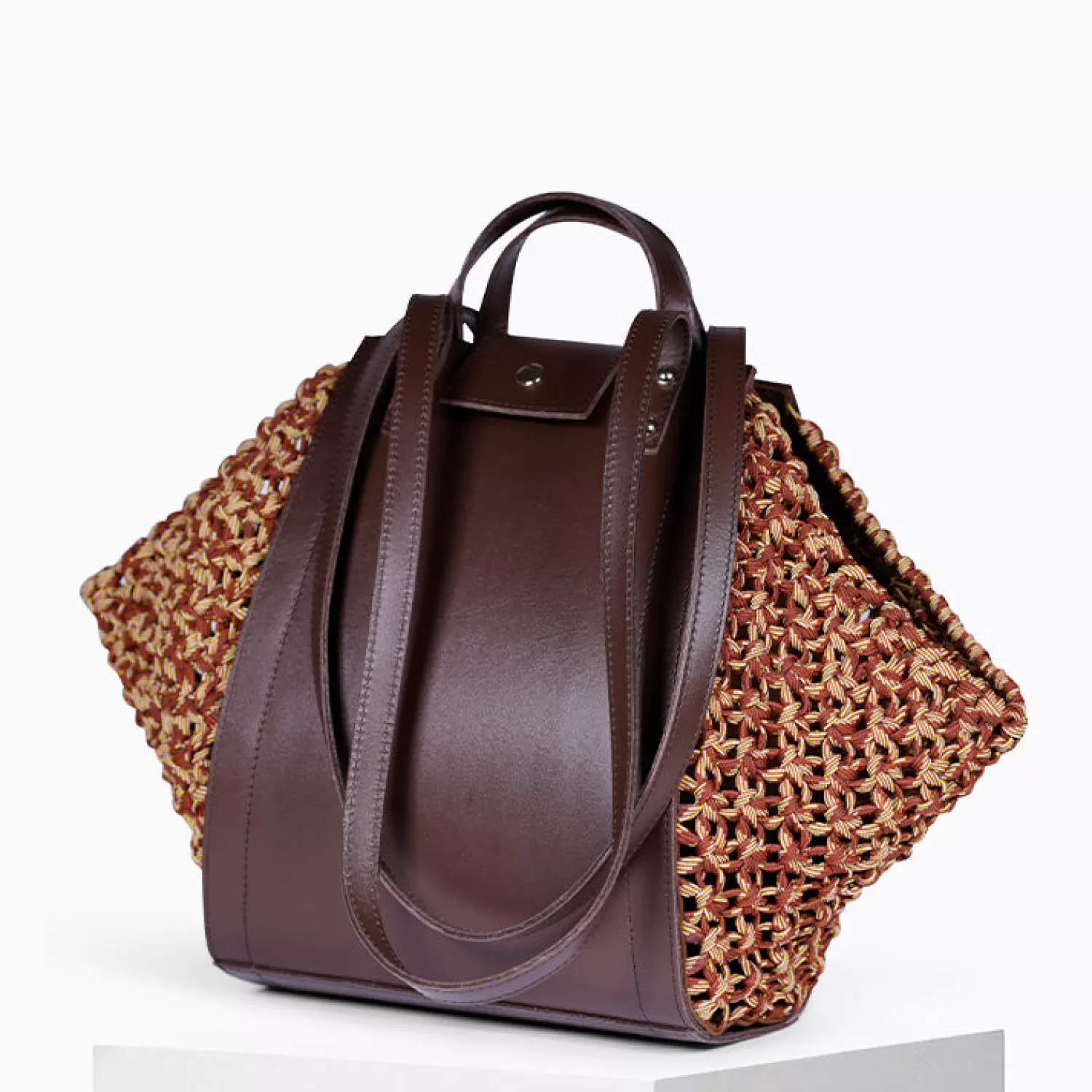 sac_link_macram_choco_mix_6.webp Best Sale Craie Studio Sac Link macramé Choco Mix Brun