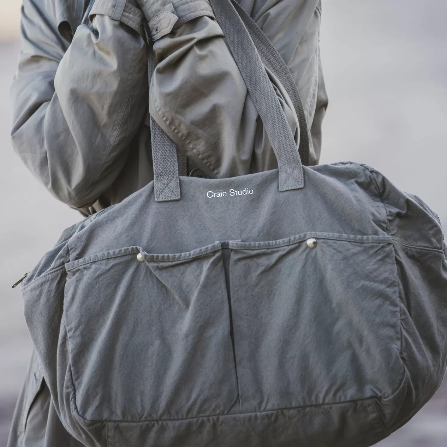 weekend_bag_coton_electric_4.webp Cheap Craie Studio Week-end Bag coton Electric Bleu