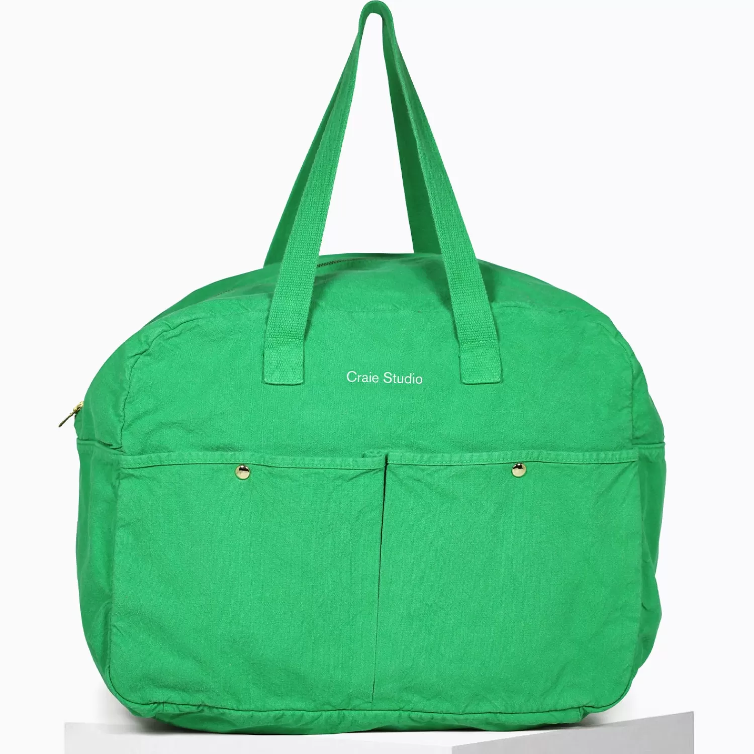 Store Craie Studio Week-end bag coton Mint Vert