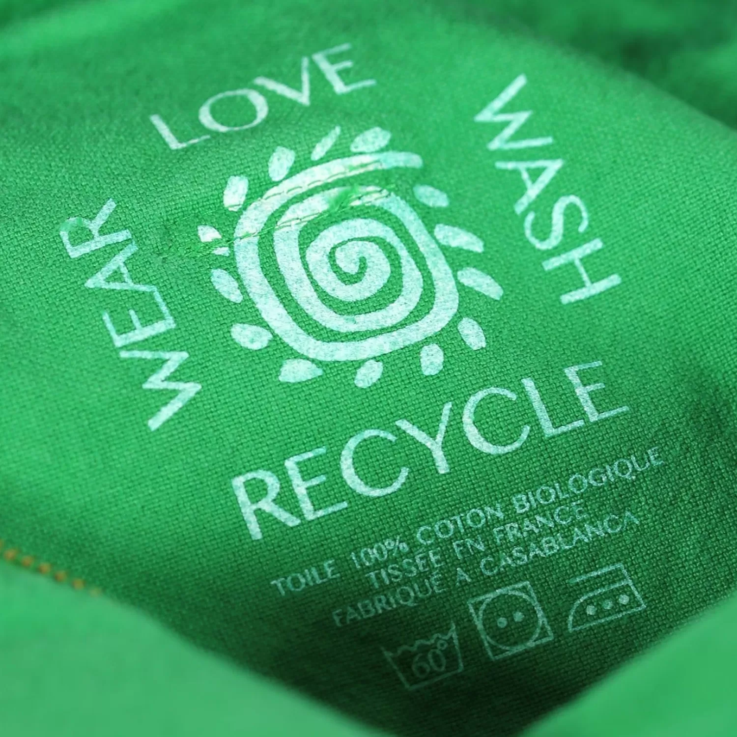 Store Craie Studio Week-end bag coton Mint Vert