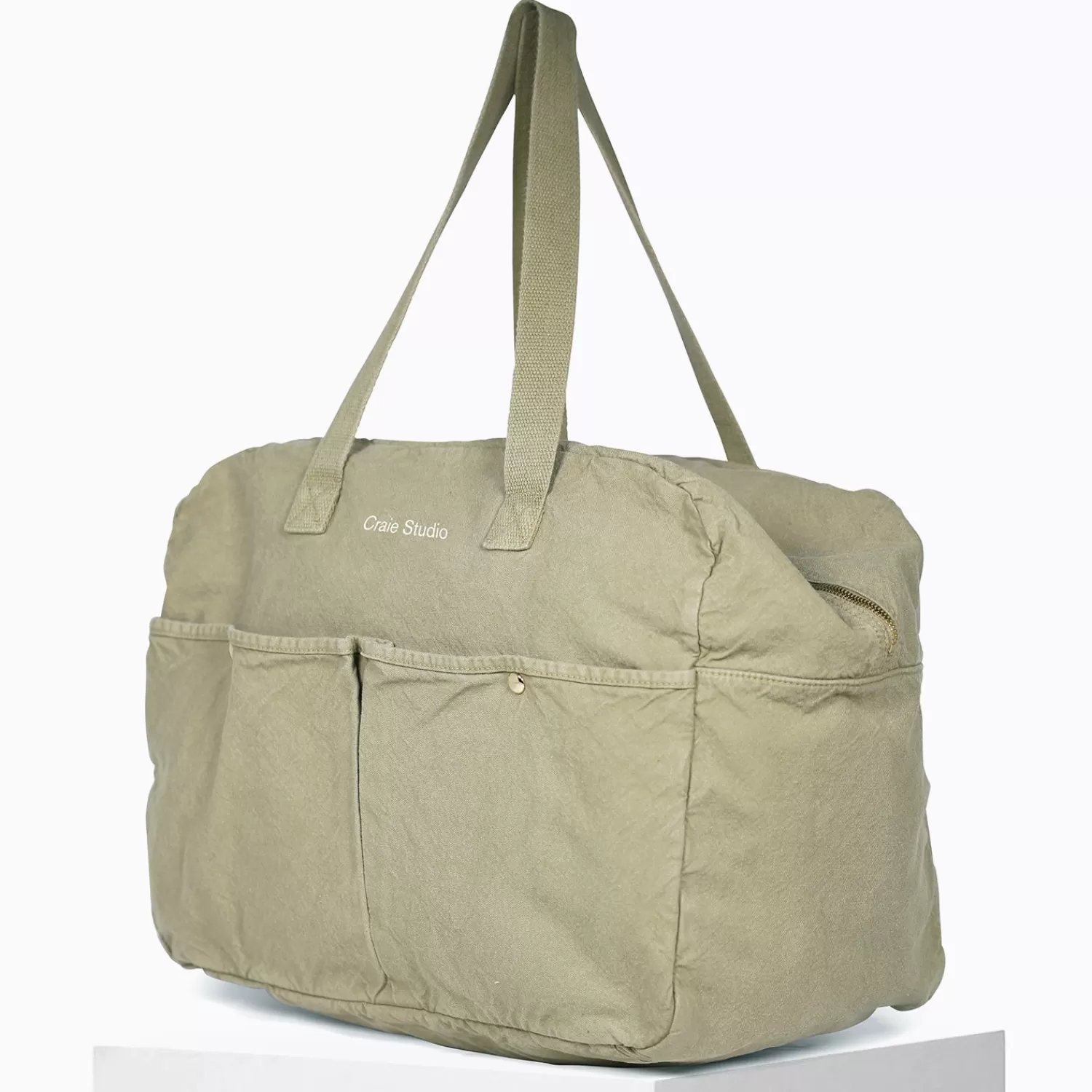 weekend_bag_coton_vegetal_3.webp Best Craie Studio Week-end bag coton Vegetal Kaki